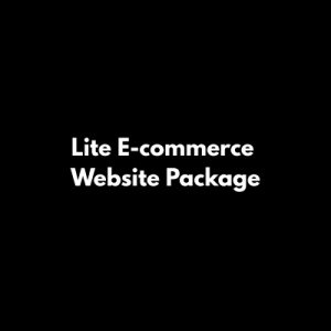 Lite E-commerce Website Package