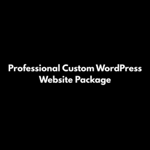 Professional Custom WordPress Website Package