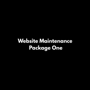 Website Maintenance  Package One